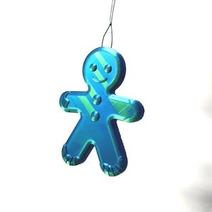 Green/ Blue Gingerbread Man Christmas 🎄  Decorations. 4" * 3"